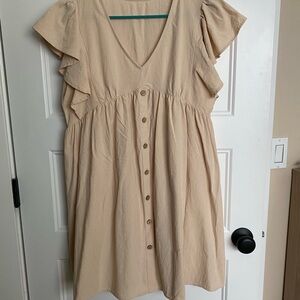 Blush Button-Down Sundress